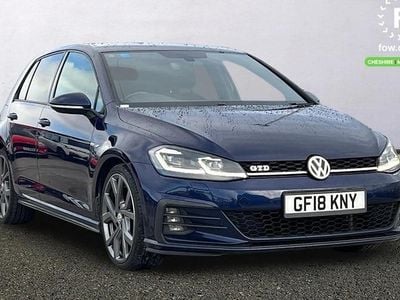 Blue Used 2018 VW Golf VII GTD Hatchback | £16,799 (Fair price)