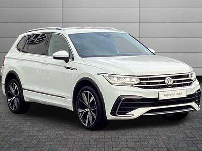 White Used 2022 VW Tiguan Allspace R-line SUV | £29,395 (A bit pricey)