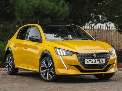 Used Peugeot 208 GT-line 100 HP (73 kW) 2020 Yellow Hatchback