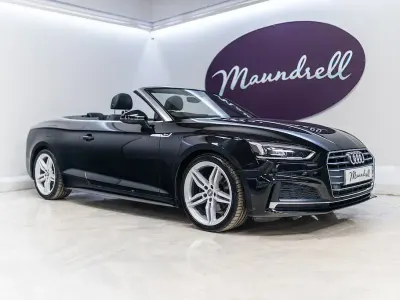 Used Audi A5 Cabriolet S-Line 190 HP (139 kW) 2020 Black Cabriolet