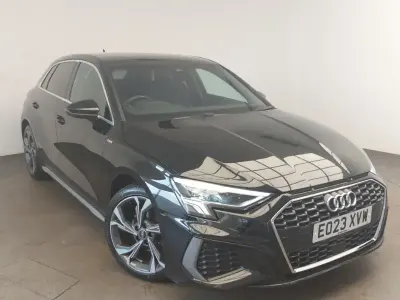 Used Audi A3 S-Line 110 HP (80 kW) 2023 Black Sedan