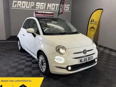 Used Fiat 500 Lounge 69 HP (50 kW) 2016 White Hatchback