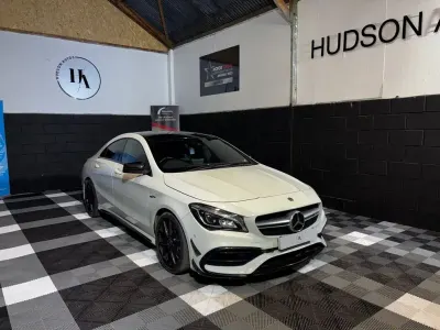 Used Mercedes CLA45 AMG AMG 381 HP (280 kW) 2017 White Coupe