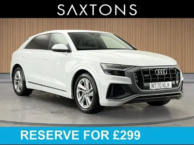 Used Audi Q8 S-Line 286 HP (210 kW) 2020 Glacier white SUV