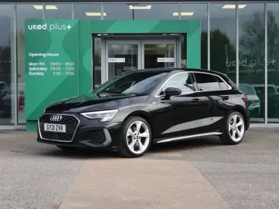 Used Audi A3 S-Line 150 HP (110 kW) 2021 Black Sedan