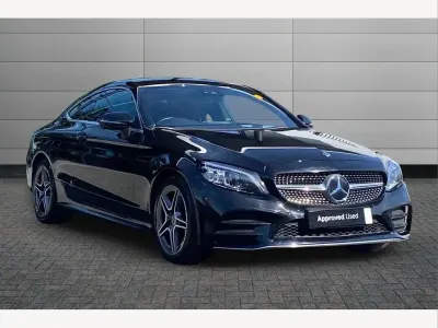 Used Mercedes C220 AMG line 194 HP (142 kW) 2022 Black Coupe
