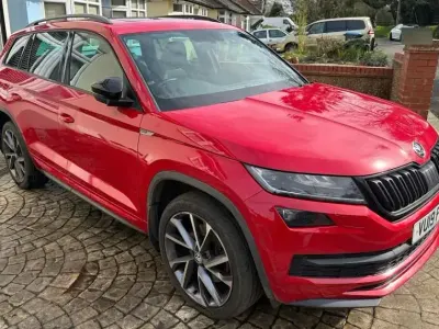 Begagnad Skoda Kodiaq SportLine 2019 Röd SUV