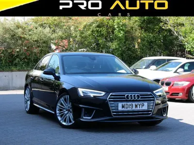 Used Audi A4 S-Line 190 HP (139 kW) 2019 Black Sedan