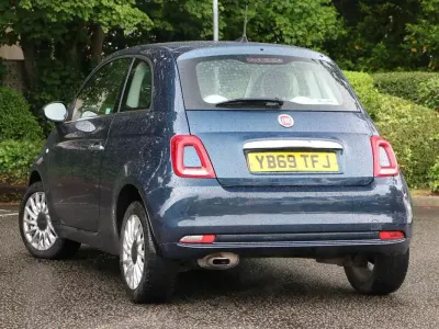 Used Fiat 500 Lounge 69 HP (50 kW) 2020 Blue Hatchback