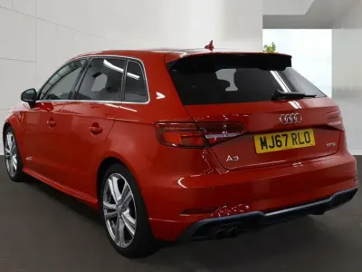 Used Audi A3 S-Line 150 HP (110 kW) 2017 Red Hatchback