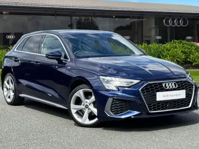 Used Audi A3 S-Line 150 HP (110 kW) 2023 Blue Sedan