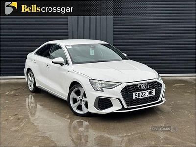 Used Audi A3 S-Line 150 HP (110 kW) 2022 White Sedan