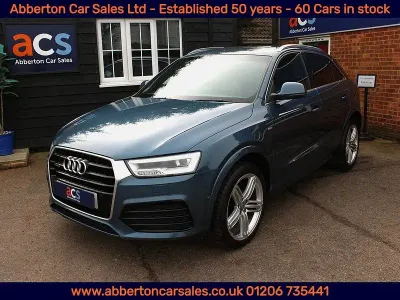 Used Audi Q3 S-line plus 150 HP (110 kW) 2015 Blue SUV