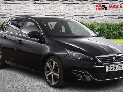 Used Peugeot 308 GT-line 150 HP (110 kW) 2016 Black Hatchback