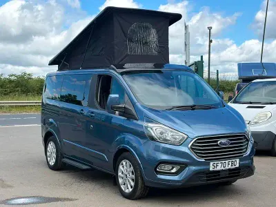 Used Ford Tourneo Custom 130 HP (95 kW) 2020 Blue Van