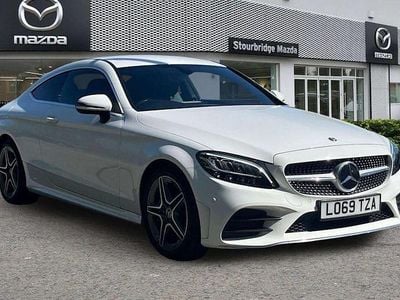 Begagnad Mercedes C200 AMG line 184 HK (135 kW) 2019 Vit Sportkupé