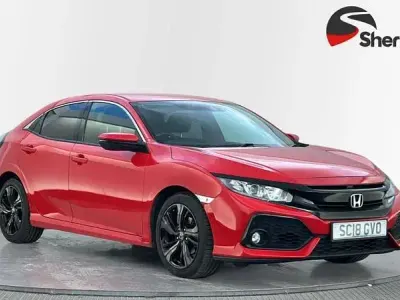 Begagnad Honda Civic SR 126 HK (92 kW) 2018 Röd Halvkombi