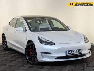 used Tesla Model 3 (Dual Motor) Performance Auto 4WDE 4dr (Performance Upgrade) REVERSING CAM PANROOF 1 OWNER Saloon