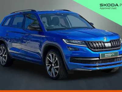 Used Skoda Kodiaq SportLine 190 HP (139 kW) 2020 Race blue SUV