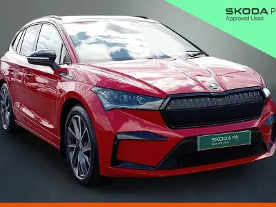 Used Skoda Enyaq iV SportLine 150 kW (204 HP) 2021 Red SUV