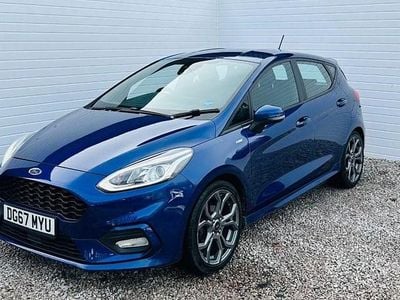 Used Ford Fiesta ST-Line 100 HP (73 kW) 2017 Blue Hatchback