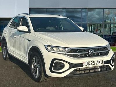 Pure white Used 2025 VW T-Roc R-line SUV | £27,572 (A bit pricey)