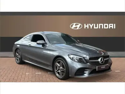 Used Mercedes C300 AMG line 254 HP (186 kW) 2022 Grey Coupe