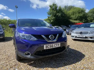 Used Nissan Qashqai N-Connecta 110 HP (80 kW) 2016 Blue SUV