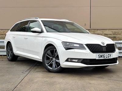 White Used 2016 Skoda Superb SE L Executive Estate | £9,395 (A bit pricey)