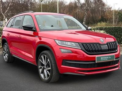 Used Skoda Kodiaq SportLine 190 HP (139 kW) 2020 Red SUV