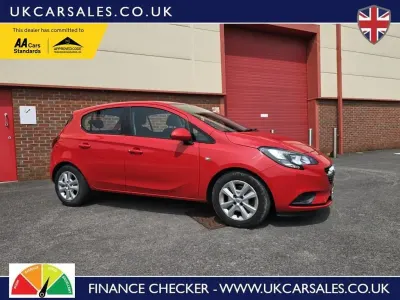 Used Vauxhall Corsa Design Edition 75 HP (55 kW) 2015 Red Hatchback