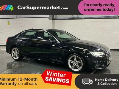 Black Used 2018 Audi A4 S-Line Sedan | £12,497 (Fair price)