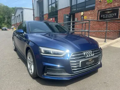 Used Audi A5 Sportback S-Line 190 HP (139 kW) 2017 Blue Hatchback