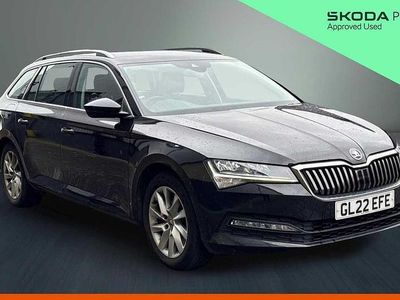 Used Skoda Superb SE 110 HP (80 kW) 2022 Black magic pearl effect Estate