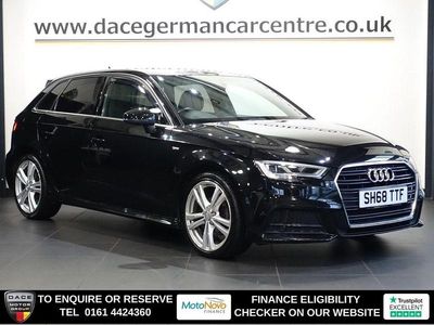 Black Used 2018 Audi A3 Sportback S-Line Hatchback | £10,240 (Fair price)