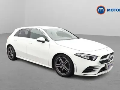 Used Mercedes A200 AMG line 163 HP (119 kW) 2019 White Hatchback