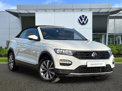 White Used 2021 VW T-Roc Cabriolet Design Cabriolet | £19,991 (Fair price)