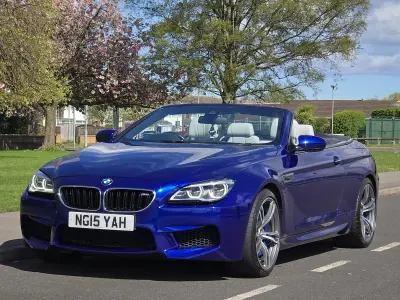 Used BMW M6 Cabriolet Impressive 2015 Blue Cabriolet