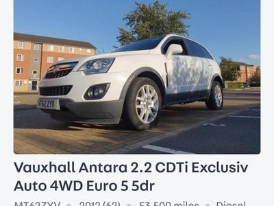 White Used 2012 Vauxhall Antara SUV | £4,500 (Fair price)