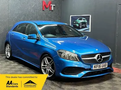 Used Mercedes A220 AMG line 2016 Blue Hatchback