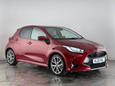 Used Toyota Yaris Hybrid 2021 Red Hatchback