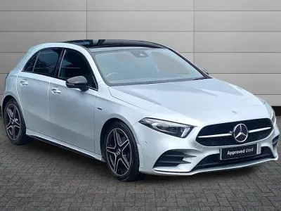 Used Mercedes A200 AMG line 161 HP (118 kW) 2022 Iridium silver Hatchback