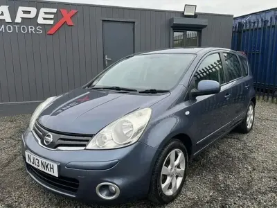 Begagnad Nissan Note N-TEC 88 HK (64 kW) 2013 Blå Halvkombi