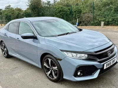 Used Honda Civic SR 129 HP (94 kW) 2018 Blue Hatchback