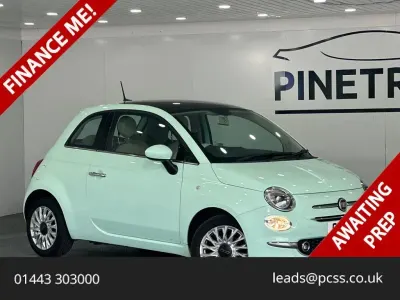 Used Fiat 500 Lounge 69 HP (50 kW) 2017 Green Hatchback