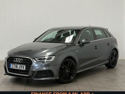 Grey Used 2018 Audi A3 Sportback S-Line Hatchback | £9,910 (Fair price)