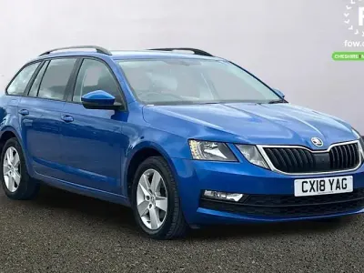 Begagnad Skoda Octavia SE 150 HK (110 kW) 2018 Blå Kombi