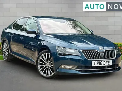 Used Skoda Superb 276 HP (202 kW) 2018 Blue Hatchback