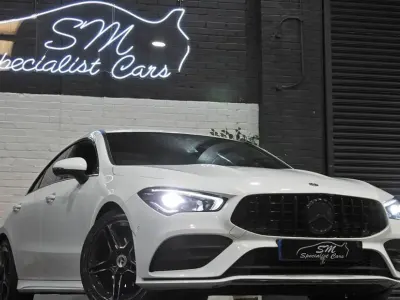 Used Mercedes CLA180 AMG line 136 HP (100 kW) 2019 White Sedan