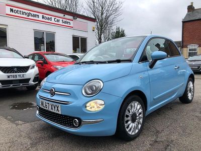 Used Fiat 500 Lounge 69 HP (50 kW) 2017 Blue Hatchback